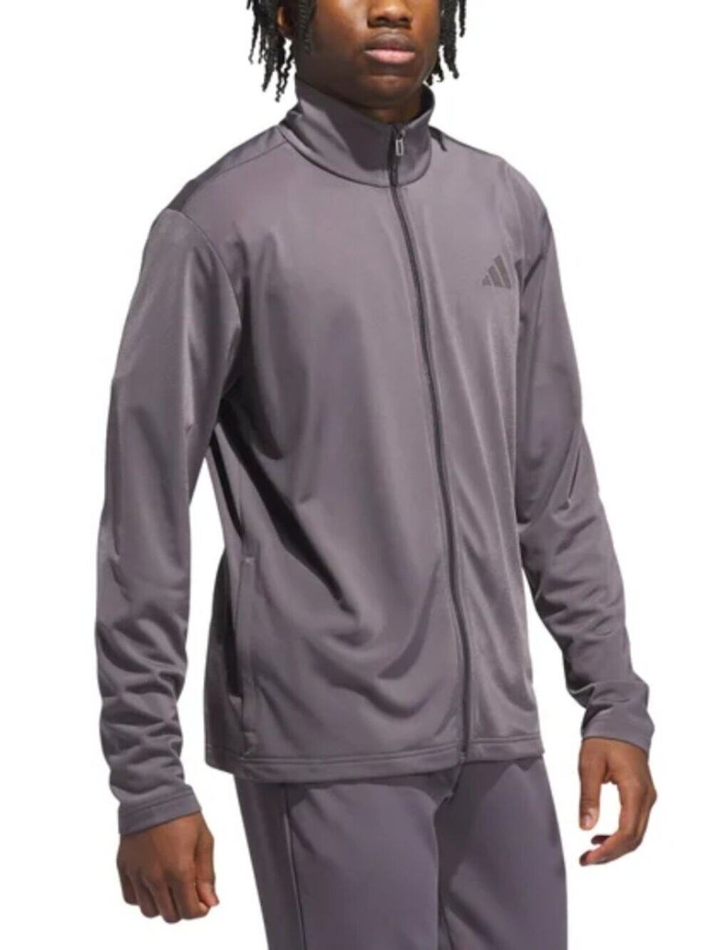 adidas Men’s Grey Tricot Track Jacket - Size L - NWT